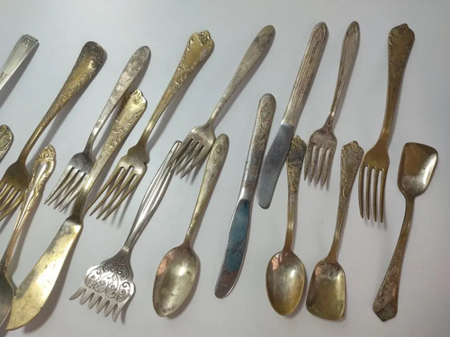 Juego De Cubiertos Antiguos, Diferentes Orígenes, 19 Piezas - foto 8