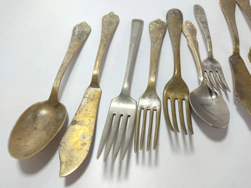 Juego De Cubiertos Antiguos, Diferentes Orígenes, 19 Piezas - foto 9