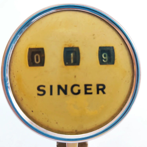 Contador De Costuras Antiguo Singer, Original, Funcionando - foto 2