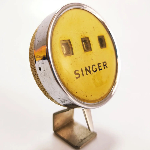 Contador De Costuras Antiguo Singer, Original, Funcionando - foto 3