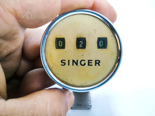 Contador De Costuras Antiguo Singer, Original, Funcionando - foto 6