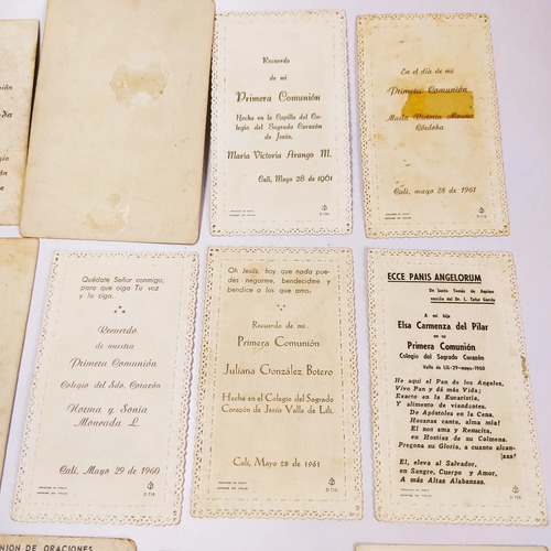 Colección De 33 Pósteres Antiguos, Primera Comunión, Años 50–60 - foto 6