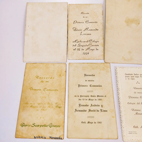 Colección De 33 Pósteres Antiguos, Primera Comunión, Años 50–60 - foto 7