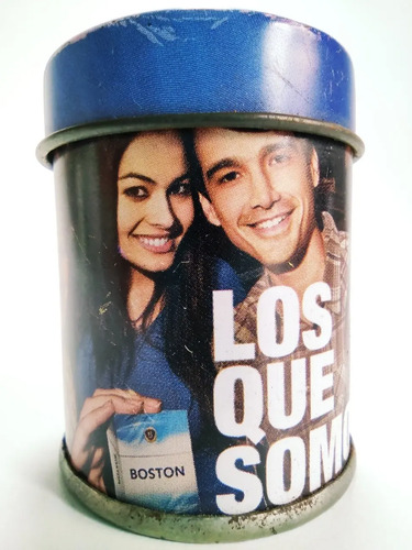 Fosforera Antigua En Hojalata, Marca Boston, De Colección