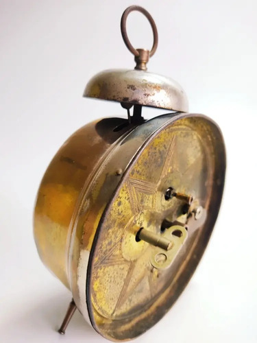 Reloj Despertador Antiguo A Cuerda, Junghans, Alemán - foto 8