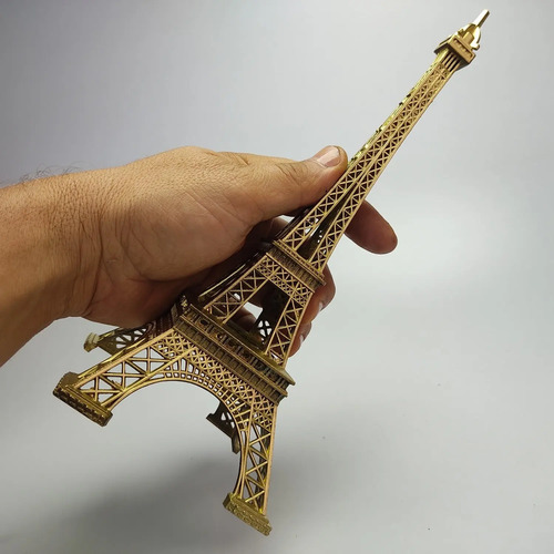 Torre Eiffel A Escala, 25 cm, Metal Niquelado, París - foto 10