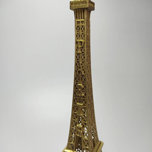 Torre Eiffel A Escala, 25 cm, Metal Niquelado, París - foto 7
