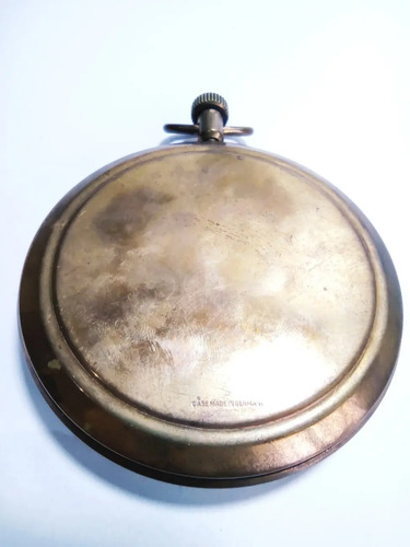 Reloj De Bolsillo Grande, Gran Bretaña, Se Detiene La Marcha - foto 5