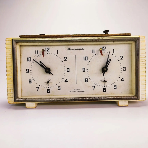 Reloj Para Ajedrez Antiguo, Original, A Cuerda, Funcionando