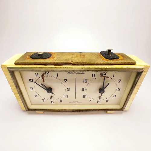 Reloj Para Ajedrez Antiguo, Original, A Cuerda, Funcionando - foto 2