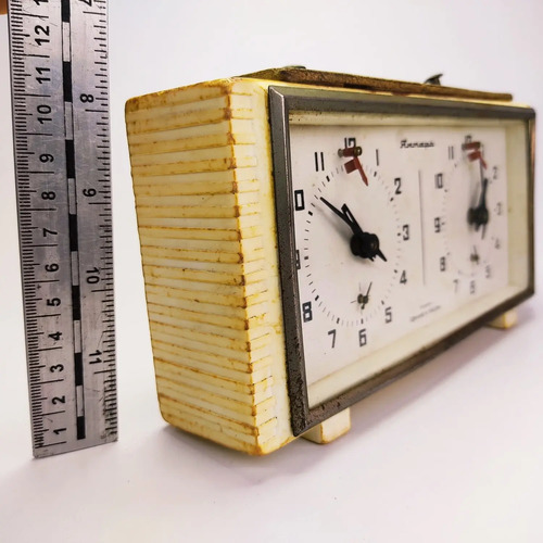 Reloj Para Ajedrez Antiguo, Original, A Cuerda, Funcionando - foto 3