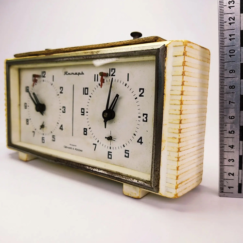 Reloj Para Ajedrez Antiguo, Original, A Cuerda, Funcionando - foto 4