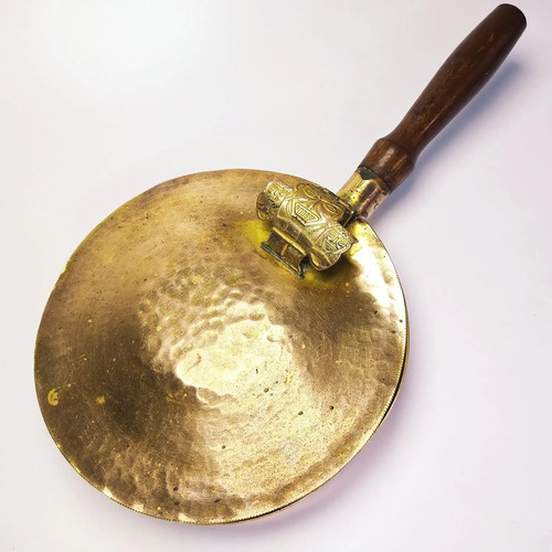 Cacerola Antigua En Bronce, Original, Estilo Art Déco
