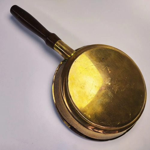Cacerola Antigua En Bronce, Original, Estilo Art Déco - foto 4