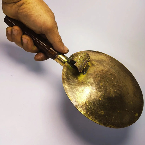 Cacerola Antigua En Bronce, Original, Estilo Art Déco - foto 6