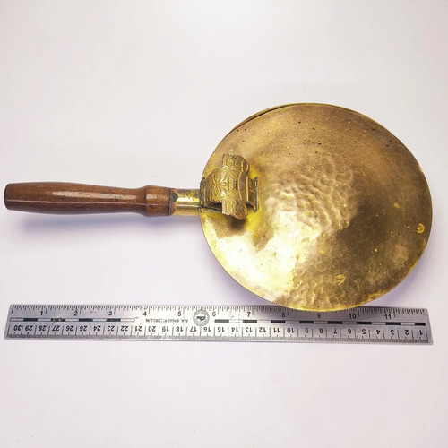Cacerola Antigua En Bronce, Original, Estilo Art Déco - foto 7