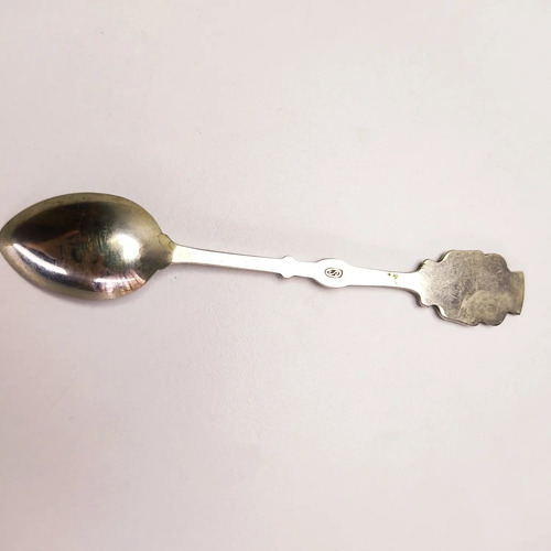 Cuchara Antigua De Colección, Belén, Palestina, Baño En Plata - foto 8