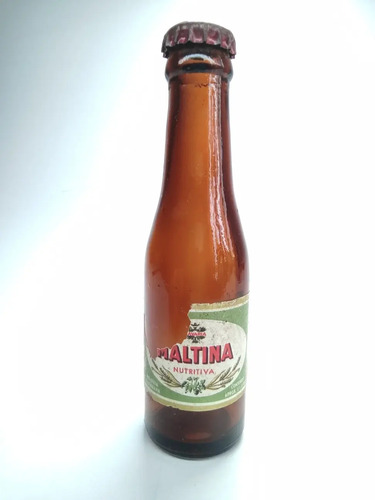 Botella Miniatura De Colección, Cerveza Maltina, Industria Colombiana