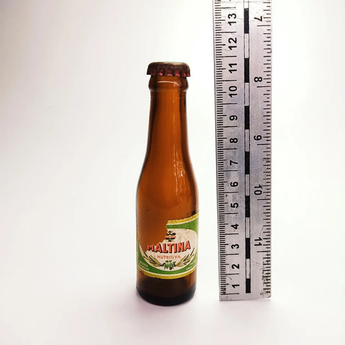 Botella Miniatura De Colección, Cerveza Maltina, Industria Colombiana - foto 3