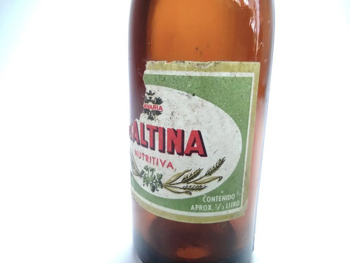 Botella Miniatura De Colección, Cerveza Maltina, Industria Colombiana - foto 5