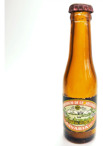 Botella Miniatura De Colección, Cerveza Bavaria Pilsener