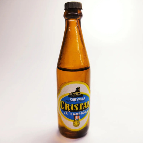 Botella Miniatura De Colección, Cerveza Cristal, La Campeona