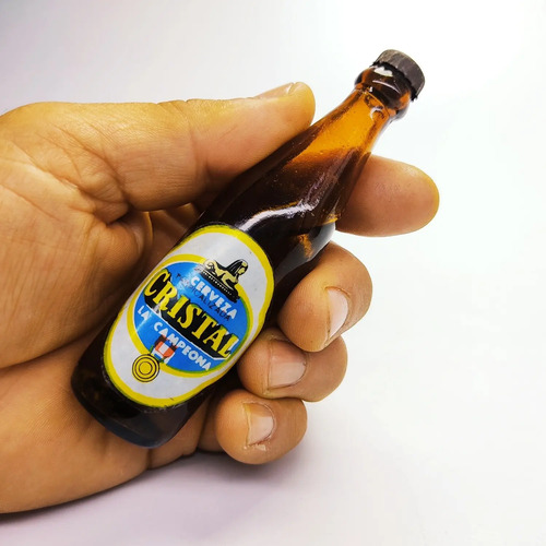 Botella Miniatura De Colección, Cerveza Cristal, La Campeona - foto 2