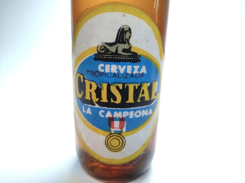 Botella Miniatura De Colección, Cerveza Cristal, La Campeona - foto 5
