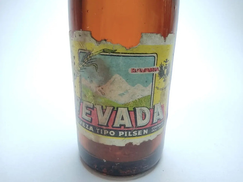 Botella Miniatura De Colección, Cerveza Nevada, Industria Colombiana - foto 3