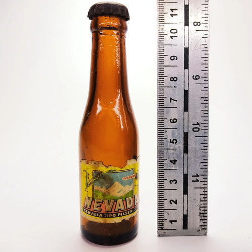 Botella Miniatura De Colección, Cerveza Nevada, Industria Colombiana - foto 4