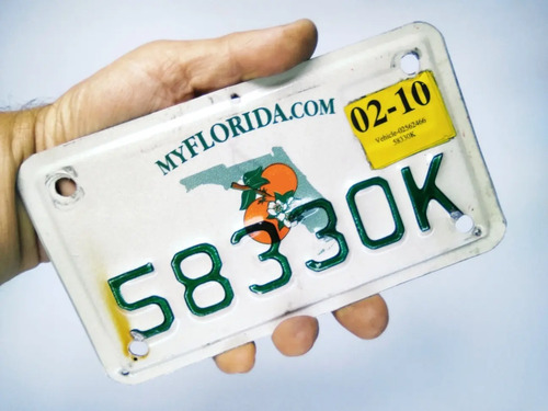 Placa Antigua De Carro, Original, Florida