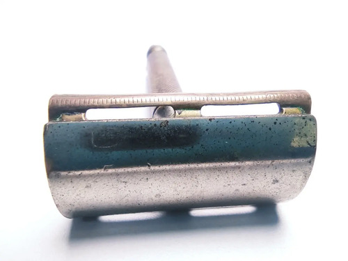 Máquina De Afeitar Antigua, Original, USA, Cabeza De Bronce - foto 7