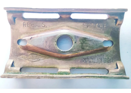 Máquina De Afeitar Antigua, Original, USA, Cabeza De Bronce - foto 8