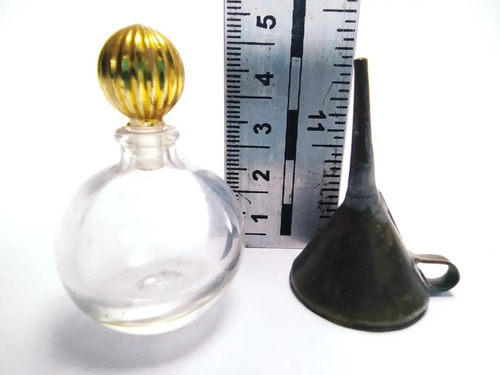 Juego De Perfumeros Antiguos Franceses, Con Embudo Diminuto - foto 7
