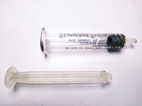 Jeringa De Cristal Antigua, 3 ml Aprox., No Funciona, Para Decoración - foto 6