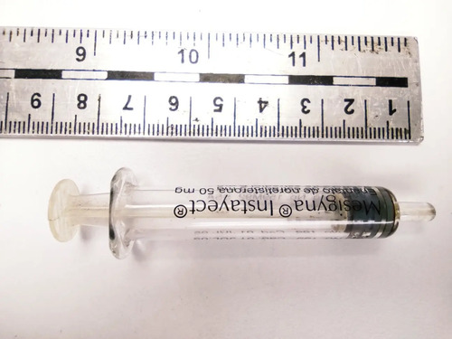 Jeringa De Cristal Antigua, 3 ml Aprox., No Funciona, Para Decoración - foto 7