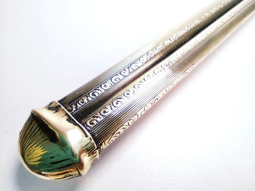 Espejo Maquillaje Antiguo, Marco Labrado En Bronce, Bicelado - foto 4