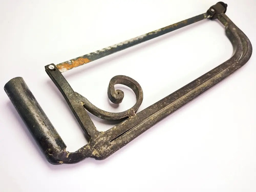 Segueta Antigua En Hierro Forjado, Elaboración Artesanal. 