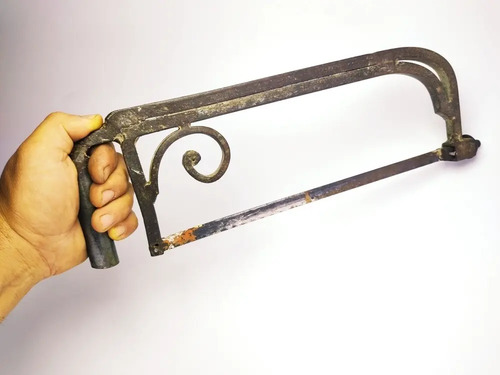 Segueta Antigua En Hierro Forjado, Elaboración Artesanal.  - foto 2