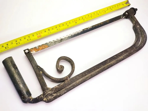 Segueta Antigua En Hierro Forjado, Elaboración Artesanal.  - foto 5