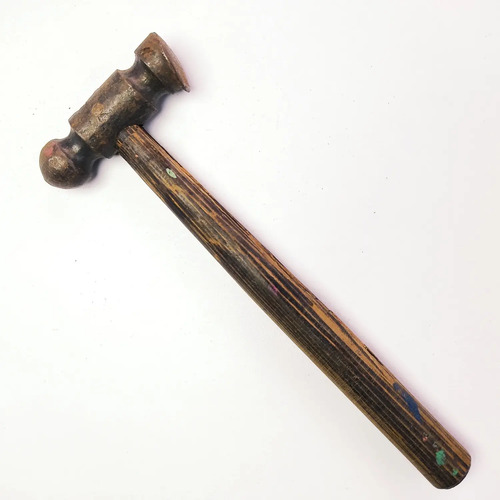 Martillo Antiguo Punta Redonda Para Labrar Lámina... - foto 3