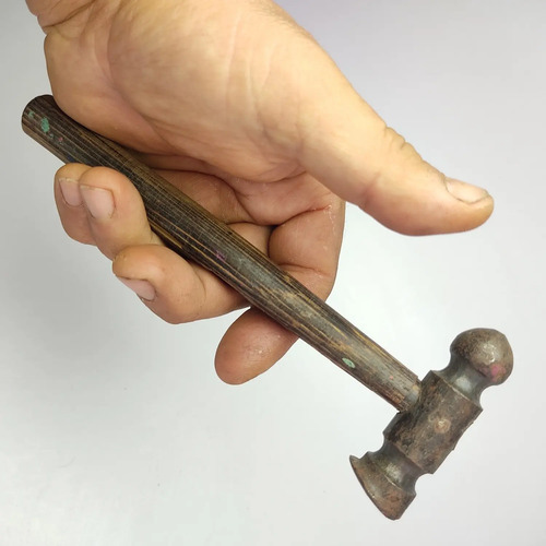 Martillo Antiguo Punta Redonda Para Labrar Lámina... - foto 8