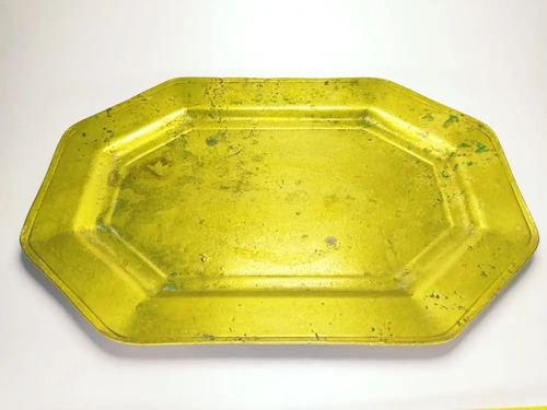 Bandeja Antigua Maciza En Bronce, Muy Pesada. 1920 Aproximad