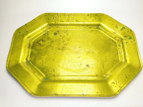 Bandeja Antigua Maciza En Bronce, Muy Pesada. 1920 Aproximad - foto 2