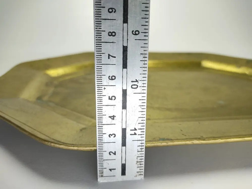 Bandeja Antigua Maciza En Bronce, Muy Pesada. 1920 Aproximad - foto 5