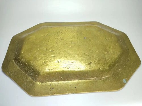 Bandeja Antigua Maciza En Bronce, Muy Pesada. 1920 Aproximad - foto 7