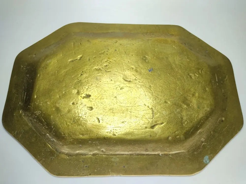 Bandeja Antigua Maciza En Bronce, Muy Pesada. 1920 Aproximad - foto 8