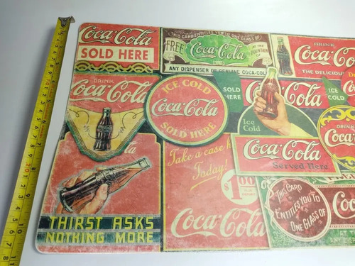 Carpetas Coca-Cola Vintage Para Comedor, De Colección, 8 Unidades - foto 5