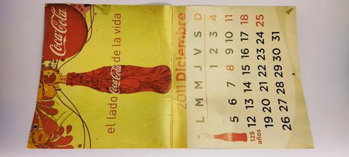 Almanaque Coca-Cola 2011, De 3 Meses, De Colección - foto 2