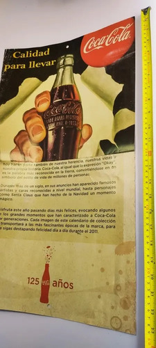 Almanaque Coca-Cola 2011, De 3 Meses, De Colección - foto 4